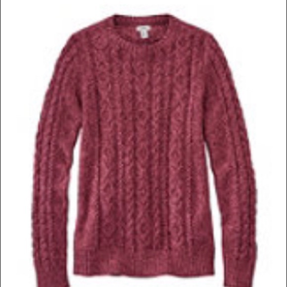L.L. Bean Sweaters - LL Bean plus-size Women's Double L® Mixed-Cable Sweater, Crewneck